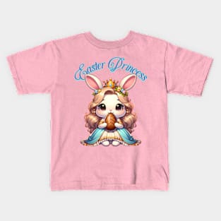 Cute Easter Bunny Princess Kids T-Shirt